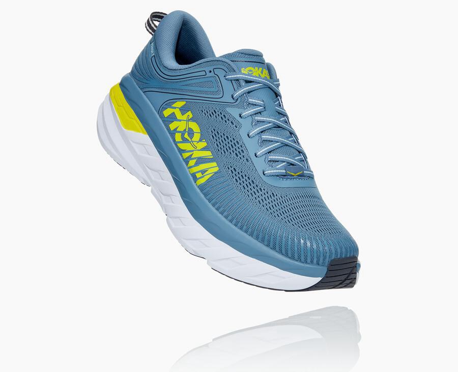 Hoka One One Hardloopschoenen Heren - Bondi 7 - Blauw - BG9350274